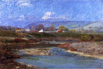  indian - November Morgen Impressionist Indiana Landschaften Theodore Clement Steele Fluss